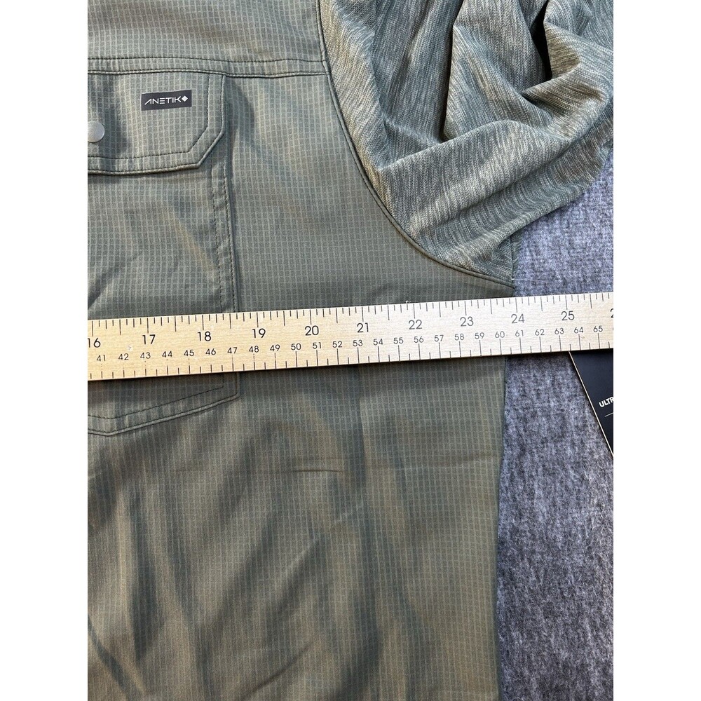 NEW Anetik Hoodie Men Sz XL Ultralight Outdoor Tech Hoodie Shirt Vint Green - Picture 11 of 11